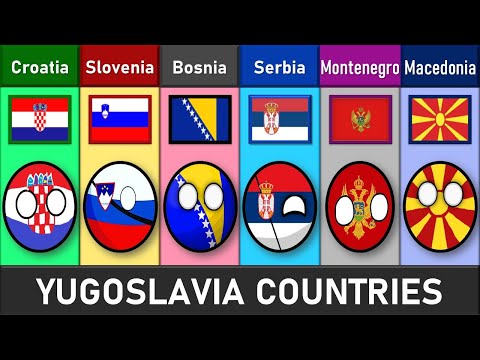 Croatia vs Slovenia vs Bosnia vs Serbia vs Montenegro vs North Macedonia - Country Comparison