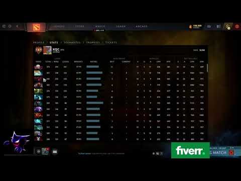 Arteezy hero win rates & current MMR