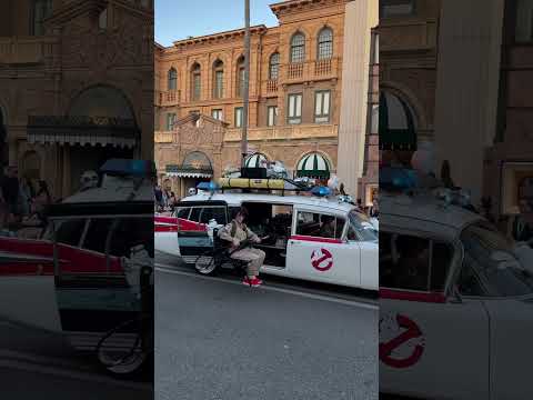 The Ecto-1 was recently added to the Mega Movie Parade at Universal Studios Florida. #Ghostbusters