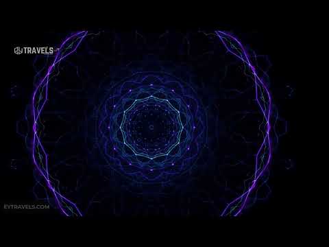 Blue Tunnel Abstract Background Video Loop   Geometric Pattern Motion Grafics Metallic Texture 4k