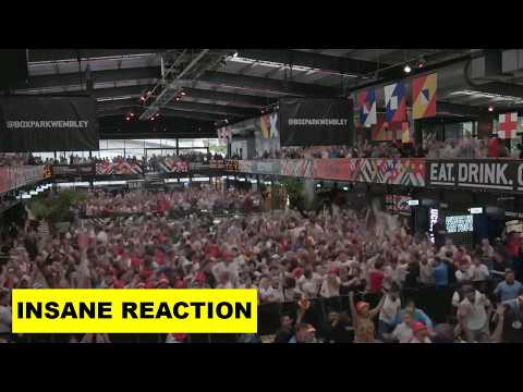 England Insane Fan Reactions to Bellingham Goal vs Slovakia