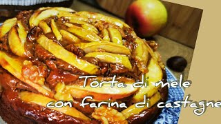 Torta di mele🍎 con farina di castagne (dolce senza glutine).