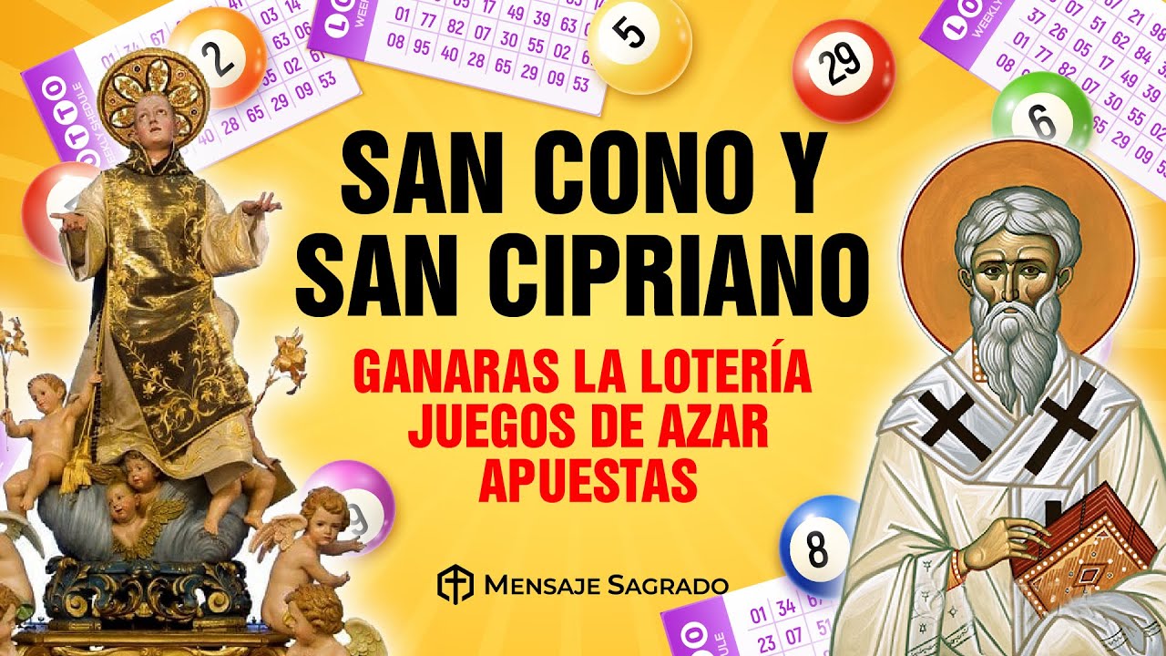 🙌Ganarás la LOTERÍA, ganarás en JUEGOS DE AZAR y APUESTAS🍀Oración a San Cono y a San Cipriano😇