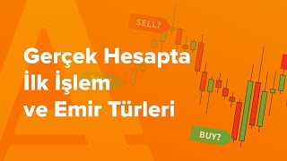 Gerçek Hesapta İlk İşlem ve Emir Türleri | AMarkets