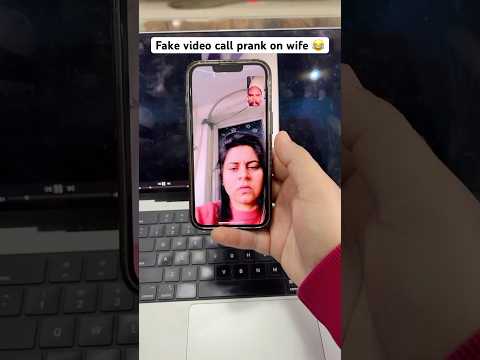 Fake Video call Prank on Wife 😂 #shorts