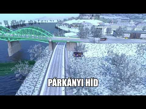 ETS2 Hungary map. Esztergom "madárhátról"