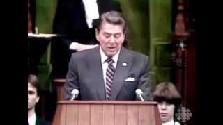 President Reagan addresses Canadian Parliament (1981)