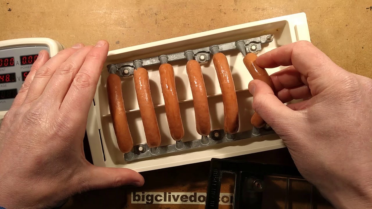 Turbo charging a 120V Presto hot dogger on 250V. - YouTube