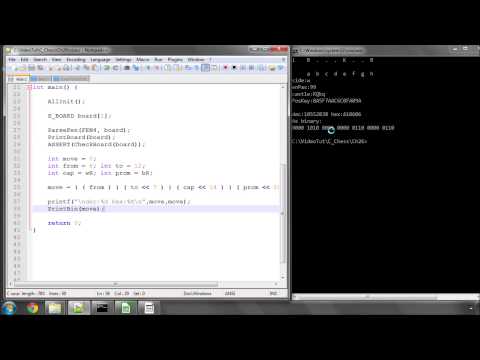 Programming A Chess Engine in C Part 26 - Move Format & Bits (3)