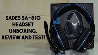 Sades SA 810 Headset Unboxing, Review and Test