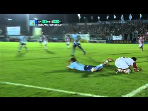 Expulsión Montero. Temperley 0 - Unión 1. B Nacional. Fecha 8. Fútbol Para Todos.