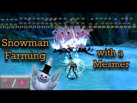Snowman Farming - Guild Wars Mesmer Farm Me/A, HM