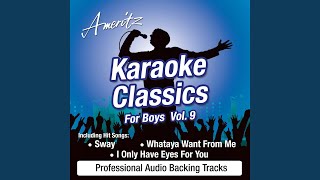 I Only Have Eyes For You (In The Style Of Barry Manilow)