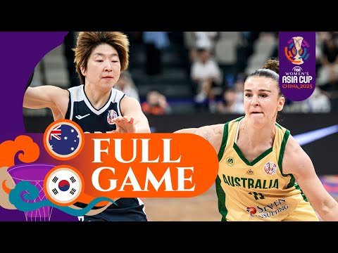 Australia v Korea | Full Basketball Game | FIBA Women's Asia Cup 2025-Division A