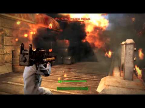 Fallout 4 (Precipice Of War) *Spoiler* Steal A Brotherhood Vertibird HD