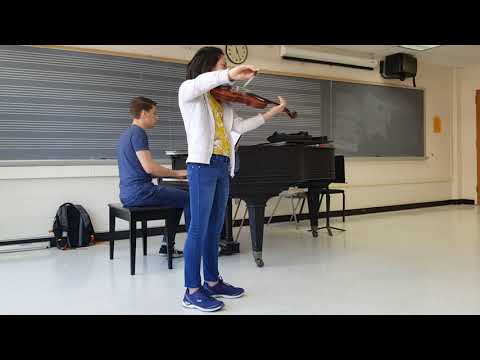 Isabel plays the violin