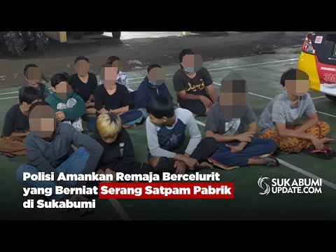 Polisi Amankan Remaja Bercelurit yang Berniat Serang Satpam Pabrik di Sukabumi
