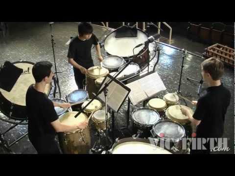 Okho by Iannis Xenakis, performed by the Peabody Percussion Trio