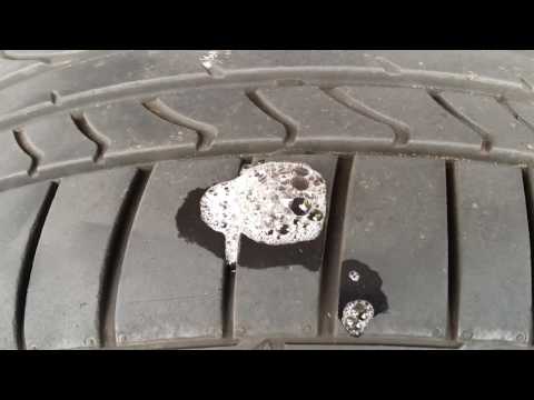 Nagel im Reifen, Prüfen auf Luftverlust