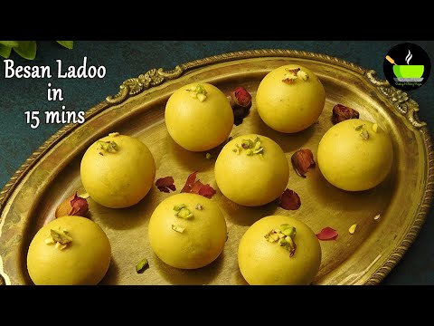 Besan Ladoo in 15 mins | Besan Ke Laddu | Quick & Easy Diwali Sweets | Instant Sweets Recipe |Sweets