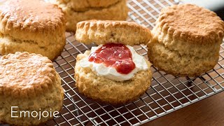 Scones with Homemade Clotted Cream and Strawberry Jam Recipe