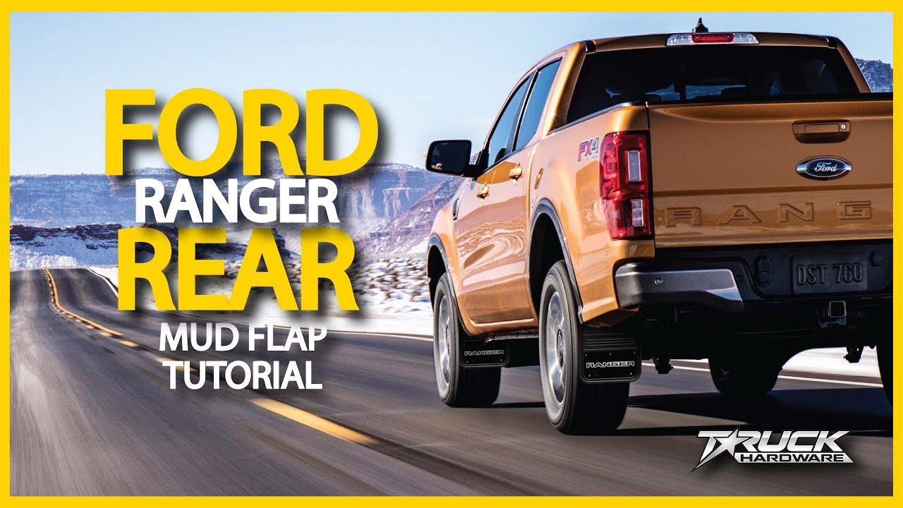 Gatorback 2019 Ford Ranger Rear Mud Flaps Install