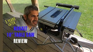 Kobalt 10" portable table saw review 5 years later