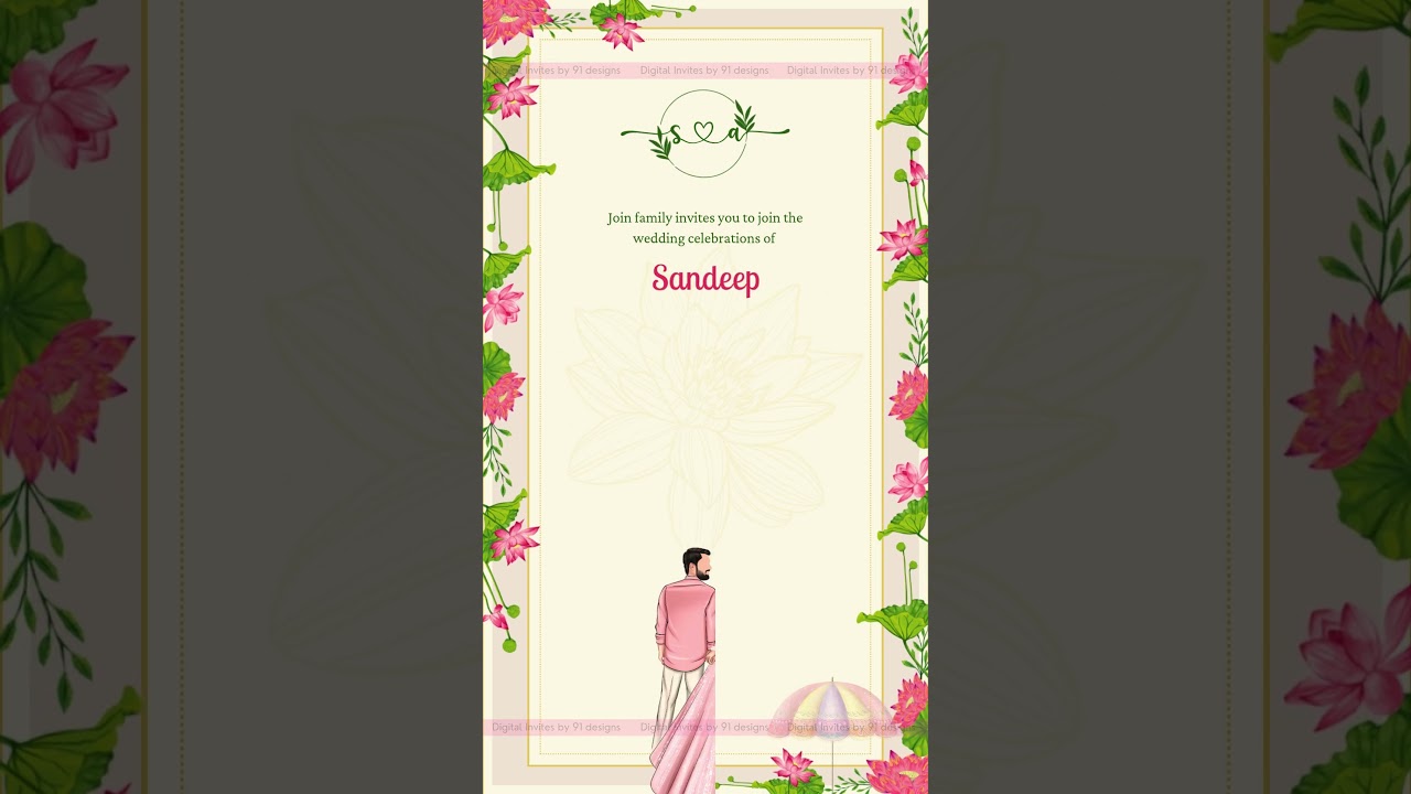 Royal Maroon & Gold Wedding Invitation