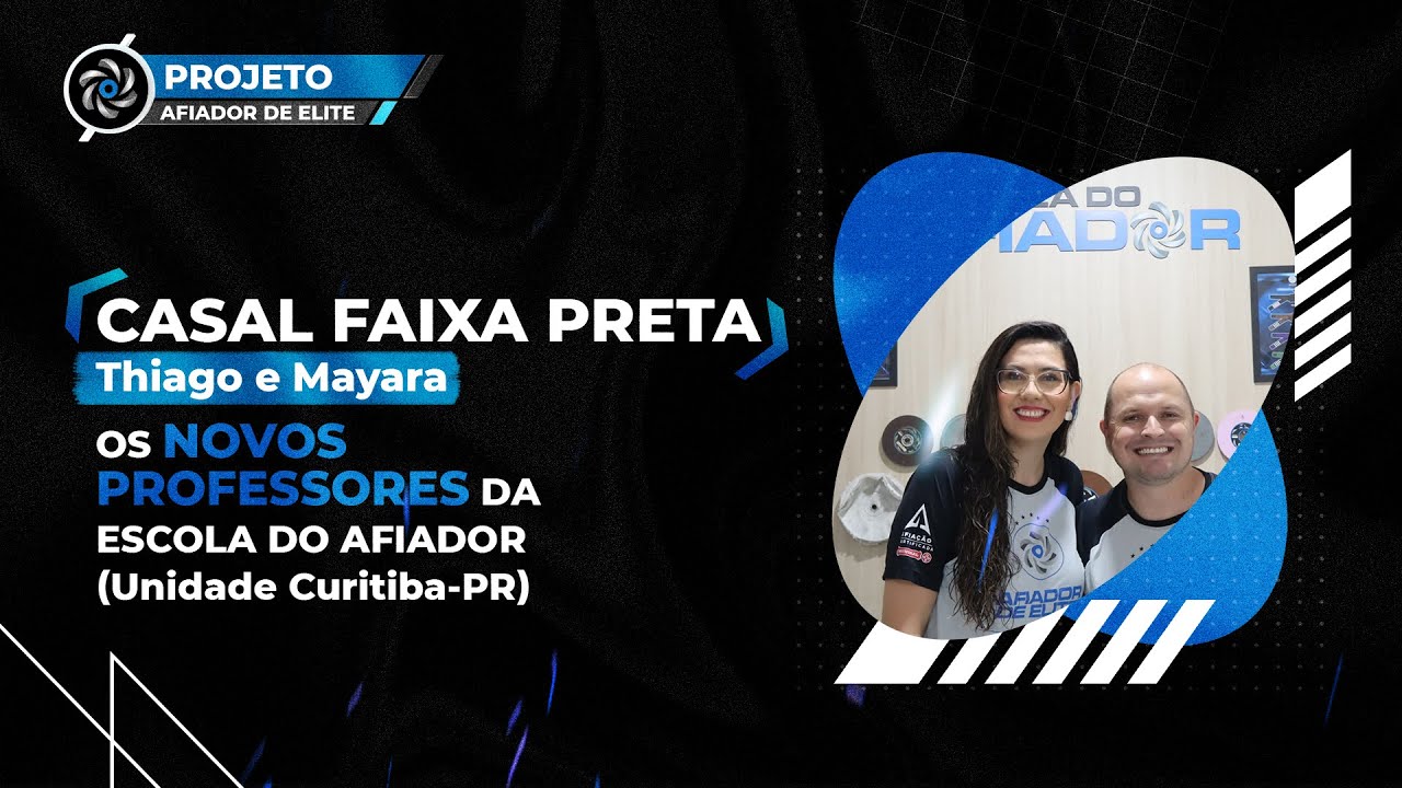 10 ANOS APÓS TEREM FEITO O CURSO PRESENCIAL, SE TORNARAM PROFESSORES DA ESCOLA DO AFIADOR