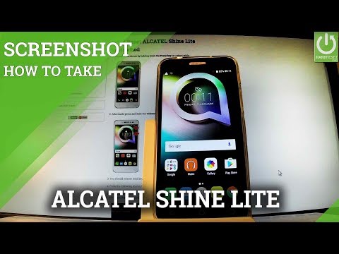 How to Capture Screen in ALCATEL Shine Lite  - Edit / Share Screenshots