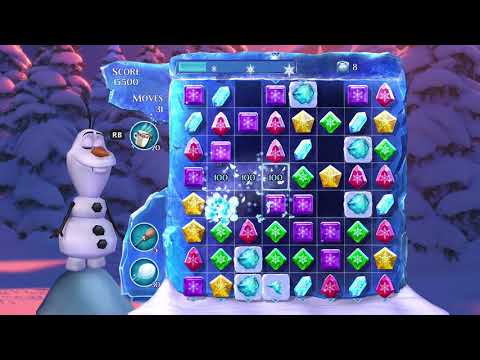 Frozen Free Fall: Snowball Fight Level 172 Walkthrough, No Power Ups