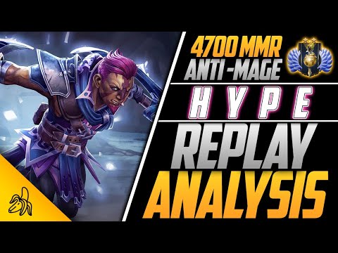 HYPED UP & READY TO GO! BSJ Gives A HYPER Replay Analysis | 4700 MMR Anti-Mage | Dota 2 v7.24b