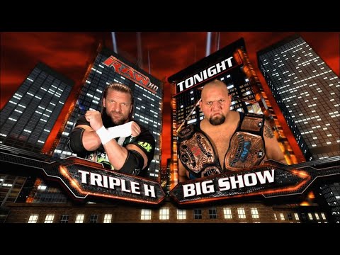 Triple H vs Big Show Lumberjack Match - Raw 26/10/09 (1/2)