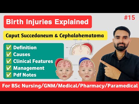 Birth Injuries of Newborn | Caput Succedaneum vs Cephalohematoma in Hindi