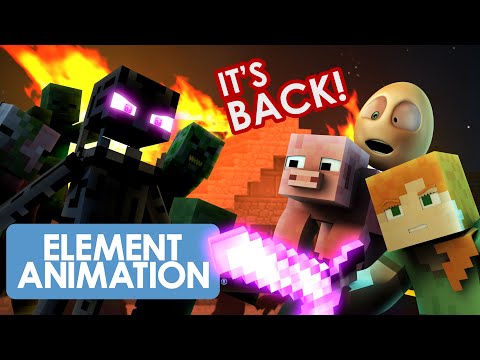 Element Animation - An Egg's Guide to Minecraft  - PART 18 - We're under ATTACK! (Animation)