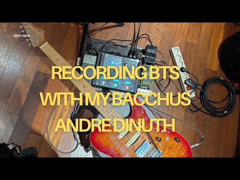 RECORDING WITH MY BACCHUS SIGNATURE GUITAR CHERRY BURST