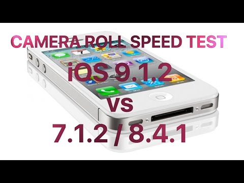 Camera Roll speed test iPhone 4S iOS 9.2.1 vs 8.4.1 / 7.1.2