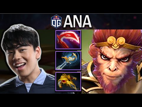 OG.ANA SMURF MONKEY KING WITH 18 KILLS - DOTA 2 7.30 GAMEPLAY