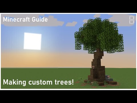 How to build a simple Custom Tree [Minecraft Guide]