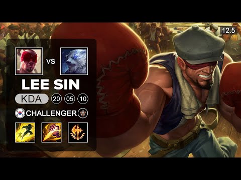 Lee Sin Jungle vs Volibear - KR Challenger - Season 12 Patch 12.5