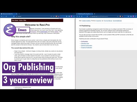 Org-mode - Publishing using org for 3 years