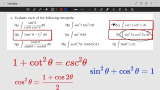 Integration using trigonometric identities #examples