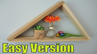 How To Make A Wooden Triangle Shelf For Beginners ( New Easy Design )
