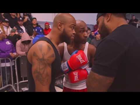 BOXERS GO TOE 2 TOE AT A STREET FIGHT CLUB IN DA BOOGIE DOWN BRONX