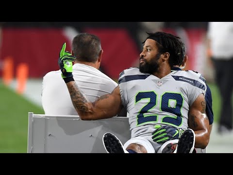 Earl Thomas gets injured and FLIPS OFF Seahawks Bench!!
