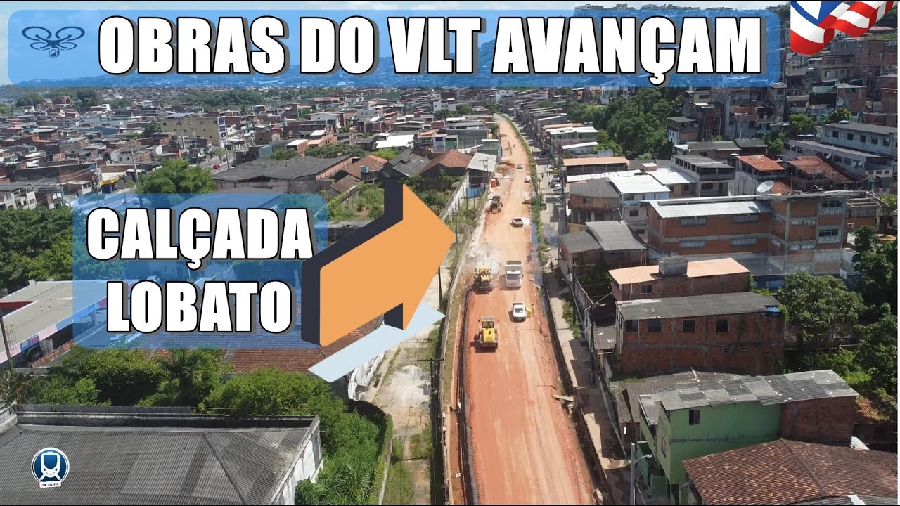 ESTAÇÃO CALÇADA ATÉ LOBATO COM OBRAS AVANÇADAS, veja