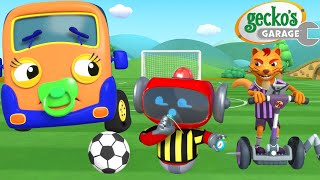 The Big Football Match! ⚽️🏆 Gecko vs. Weasel! | Gecko's Garage 🚚 | Cartoons For Kids