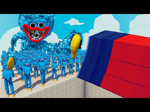 200x HUGGY WUGGY + 1x GIANT vs EVERY GOD - Totally Accurate Battle Simulator TABS