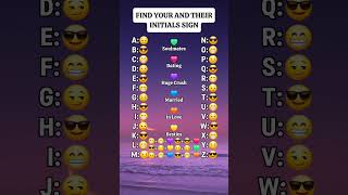 Find your and their initials sign #shorts #initials #youtubeshorts