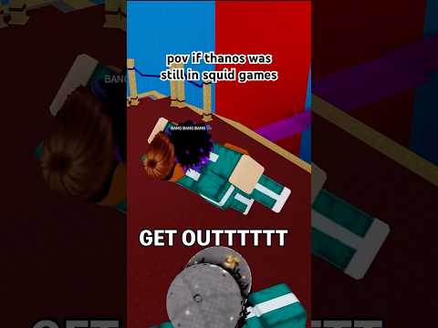 If Thanos Got REVIVED..💀 #realnarrow #squidgame #robloxanimation